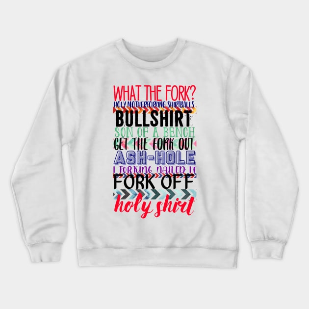 The Good Place curse words Crewneck Sweatshirt by Lizzie081194